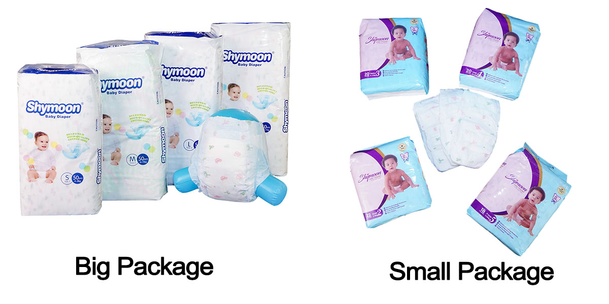 Big Pack vs Small Pack: Choisir les couches de bébé parfaites de l'usine de Xiamen Hongfutai
